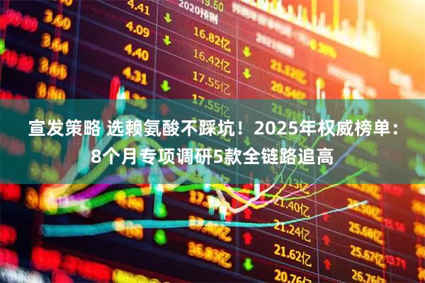 宣发策略 选赖氨酸不踩坑！2025年权威榜单：8个月专项调研5款全链路追高