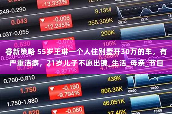 睿新策略 55岁王琳一个人住别墅开30万的车，有严重洁癖，21岁儿子不愿出镜_生活_母亲_节目